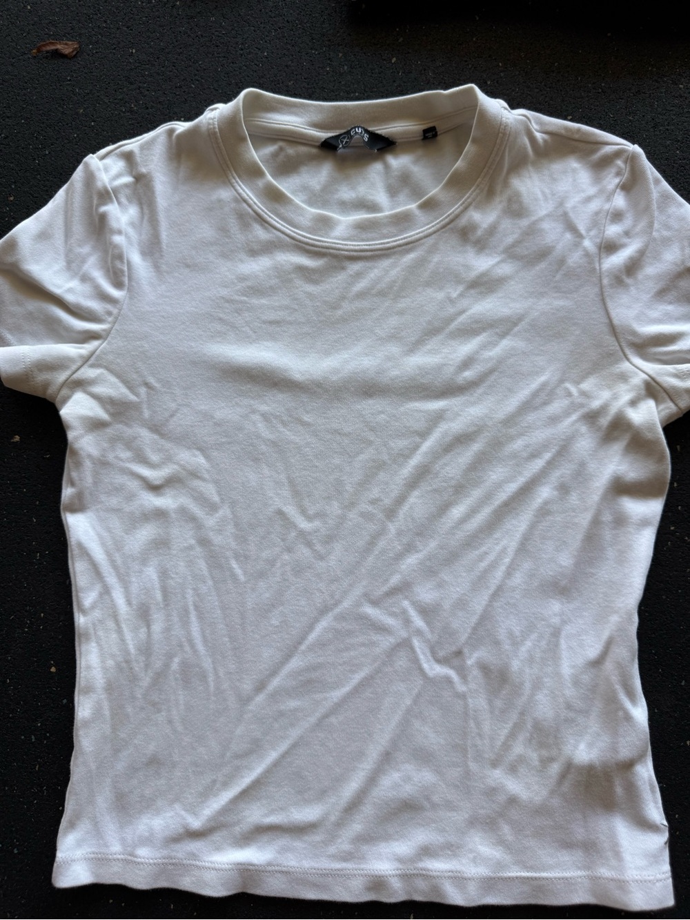Cuts Clothing White Crewneck Short Sleeve Tee